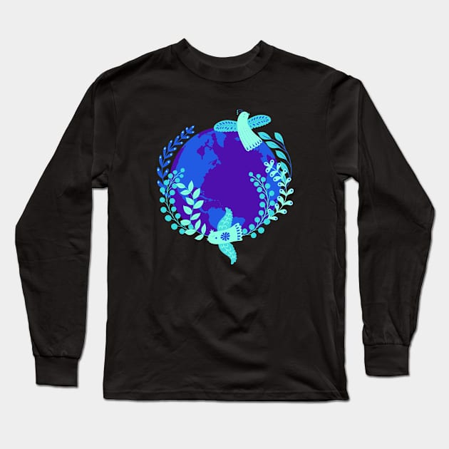 Love The Earth Long Sleeve T-Shirt by 1001Kites